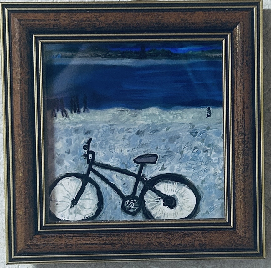 海辺の自転車BGu089