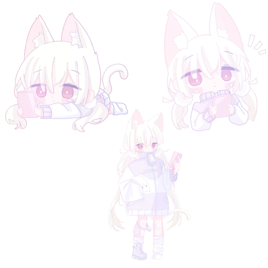 だらだらねこちゃんシールセット