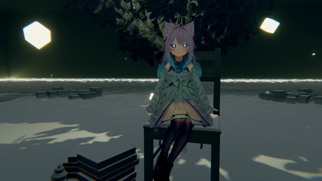 【無料】優雅な座りポーズ!【VRChat】