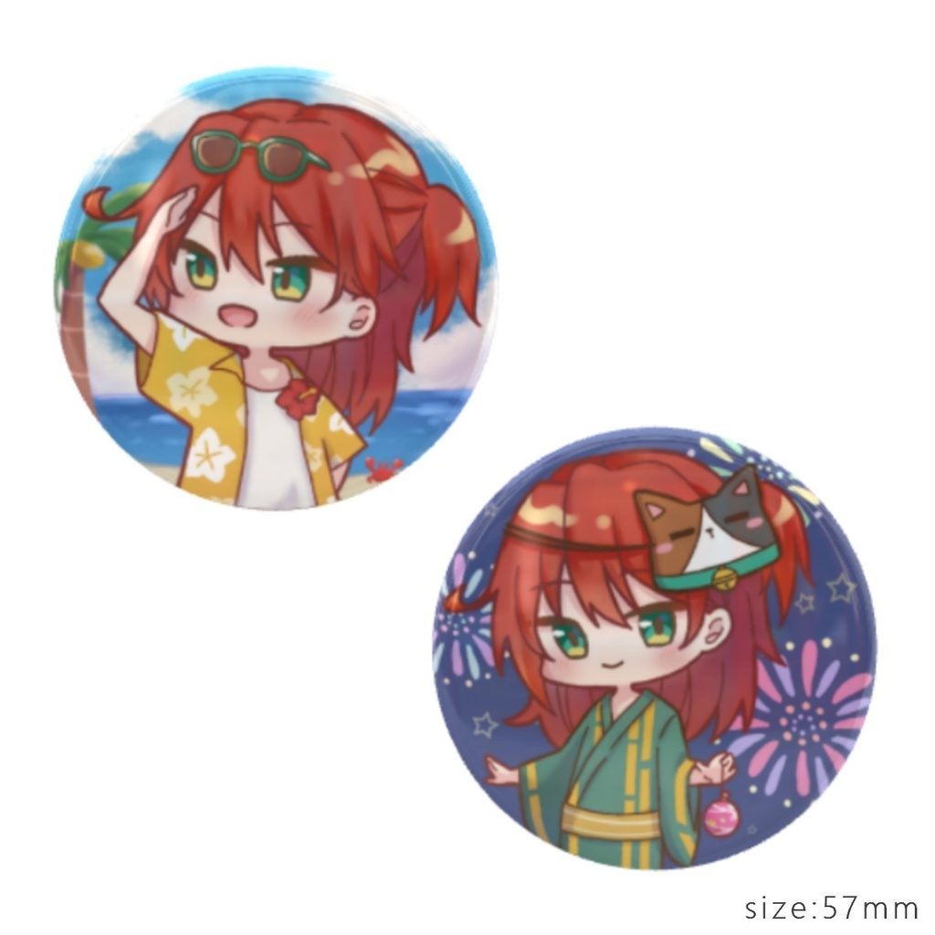 にゃとさんの「缶バッジ」その２。(全２種)