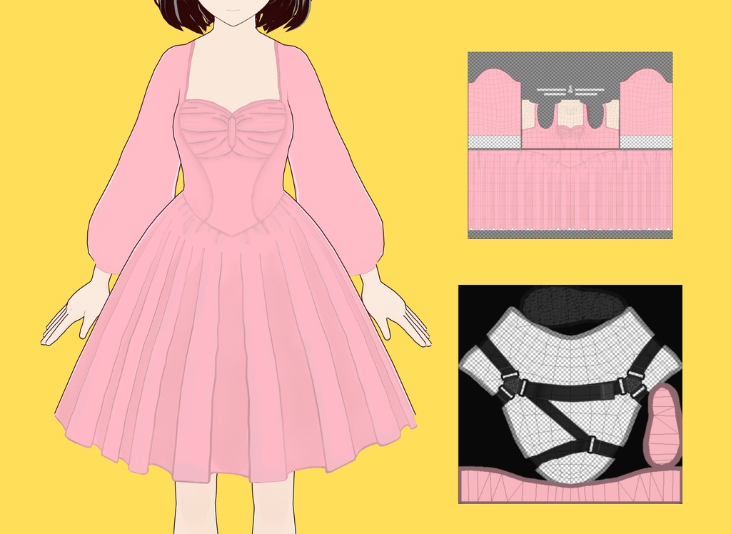 ピンクのドレス - pink short dress