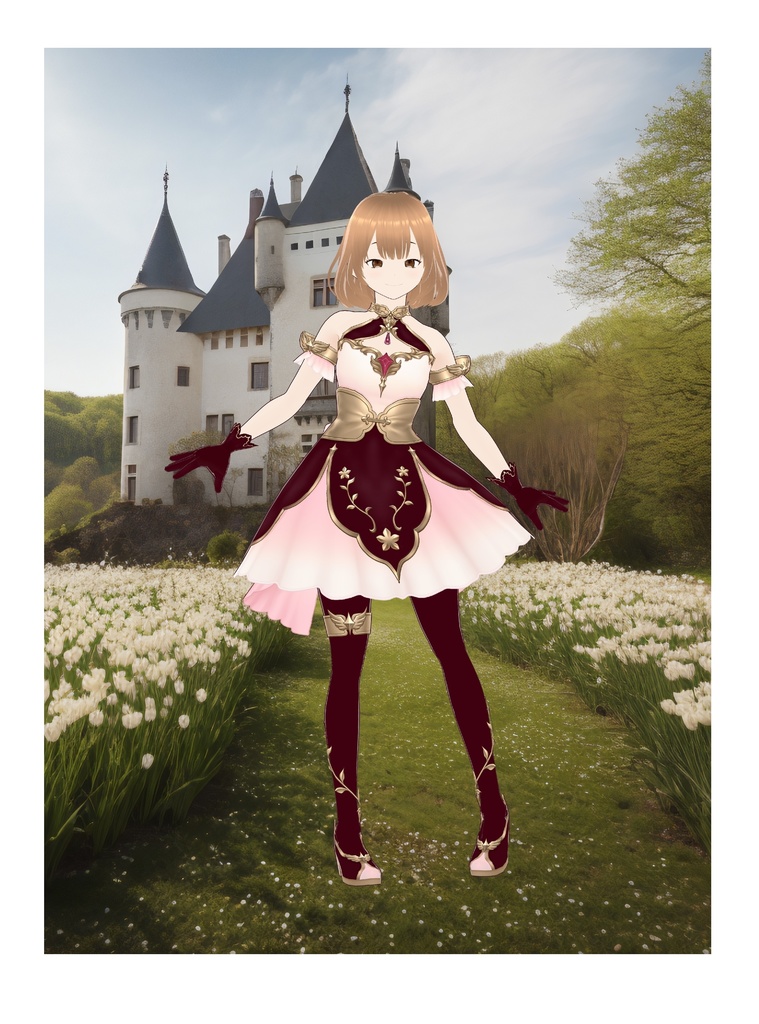 ショートプリンセスドレス - Short princess dress