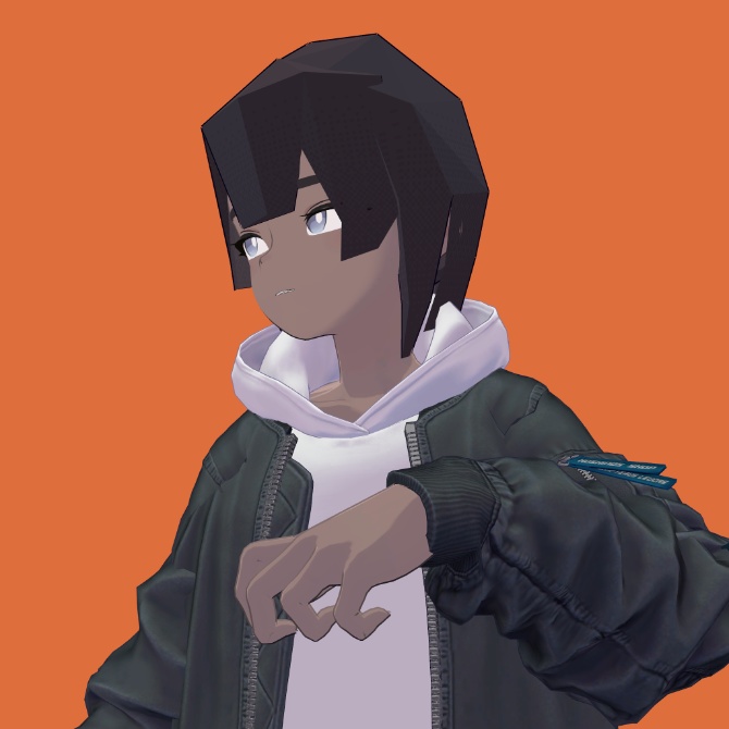 【Lapwing対応】ローポリヘアー【△~256】