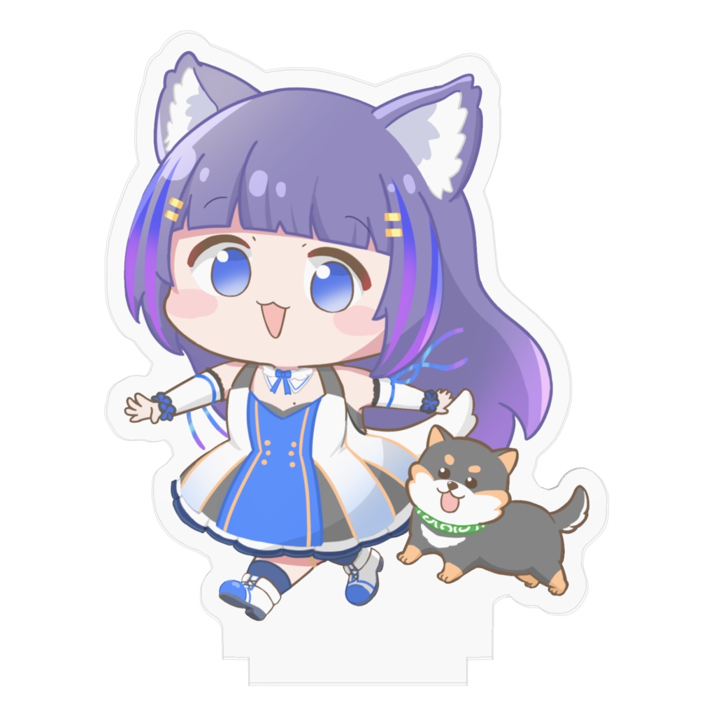 こころと豆とお散歩アクリルスタンド