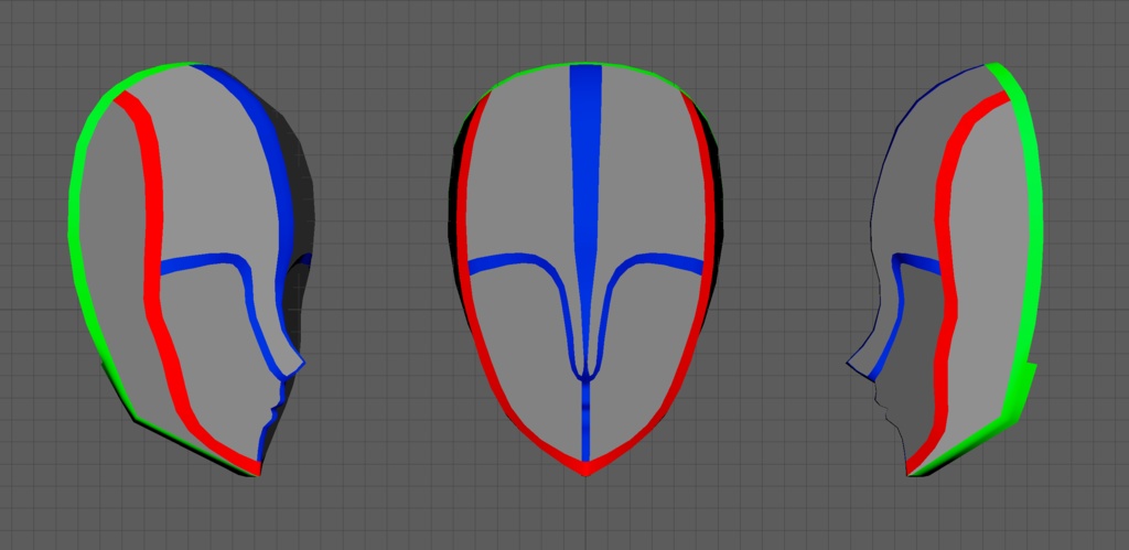 顔のモデリングキット