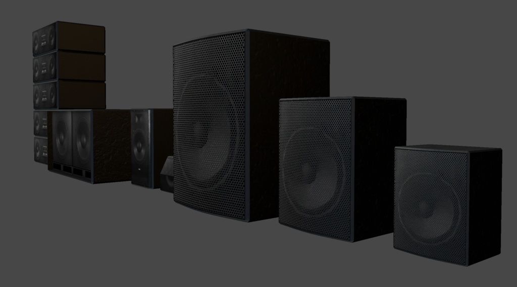 【Unity】ステージスピーカーセット