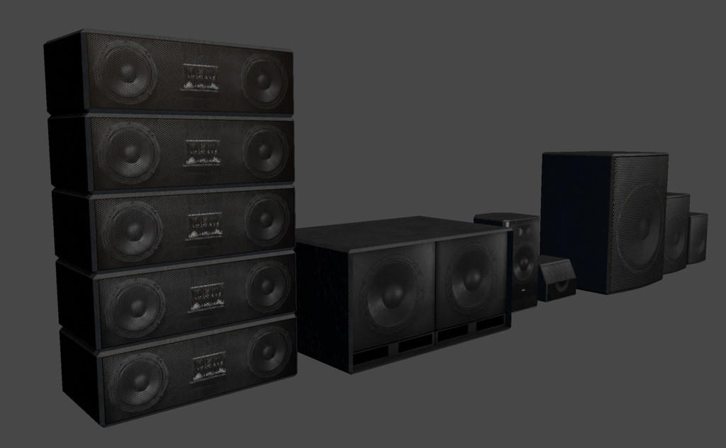 【Unity】ステージスピーカーセット