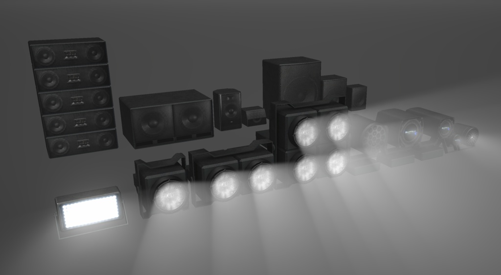 【Unity】スピーカー、ライト(照明)セット