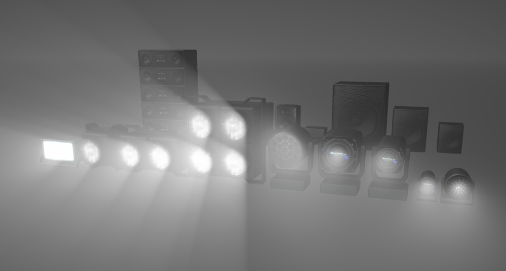 【Unity】スピーカー、ライト(照明)セット