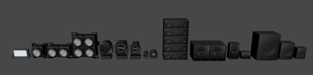 【Unity】スピーカー、ライト(照明)セット