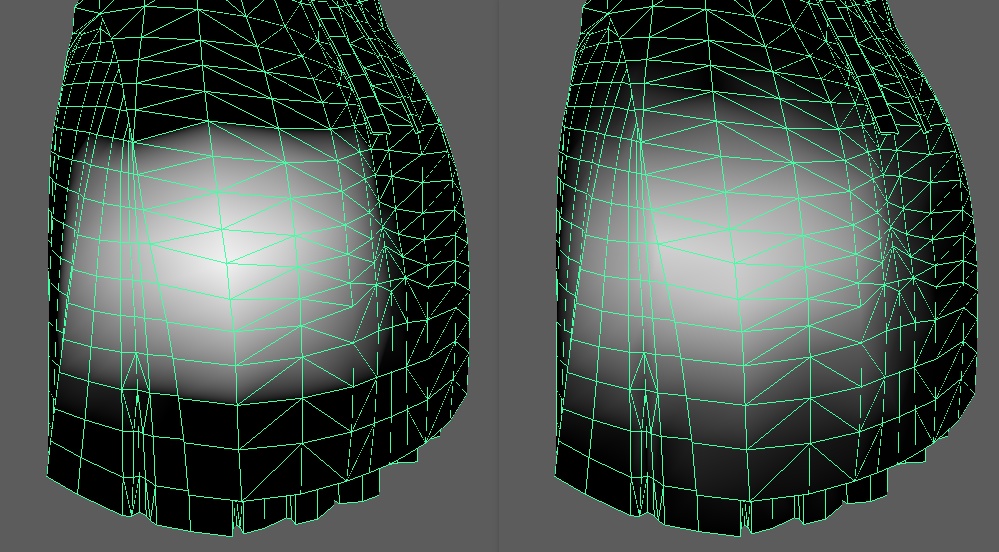 【Maya】隣接している頂点のウェイトを見て平均にならすmel【Python】