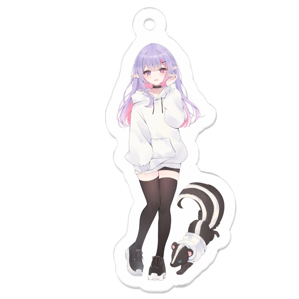 【藍咲にあ】アクリルキーホルダー しょんぼり