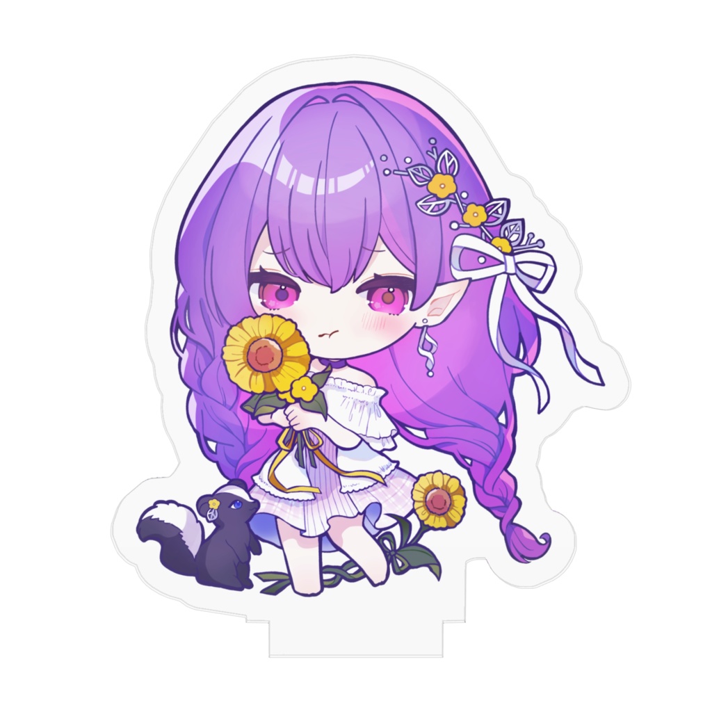 【藍咲にあ】1周年記念-ぷく顔- アクリルフィギュア