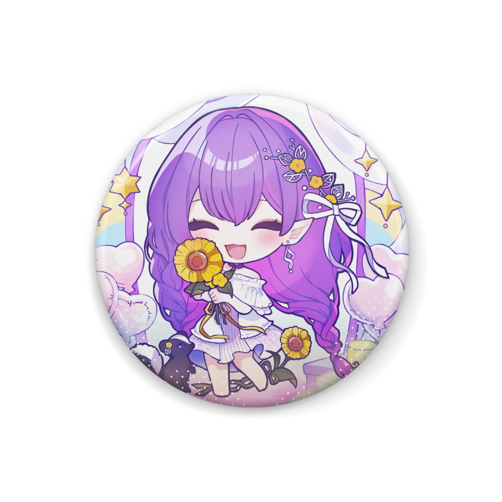 【藍咲にあ】1周年記念 缶バッジ