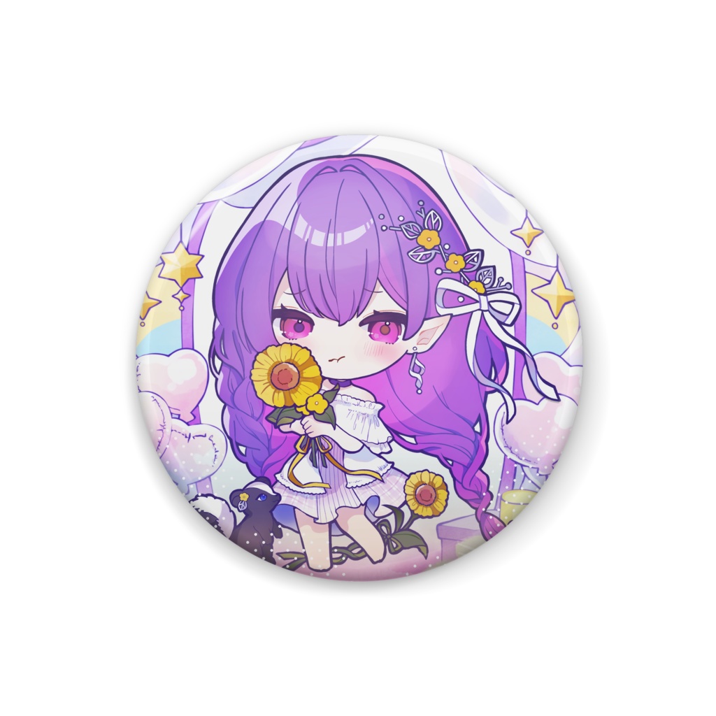 【藍咲にあ】1周年記念 缶バッジ