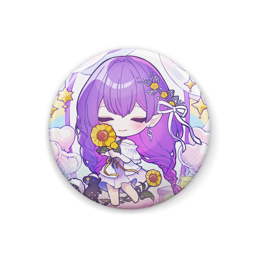 【藍咲にあ】1周年記念 缶バッジ