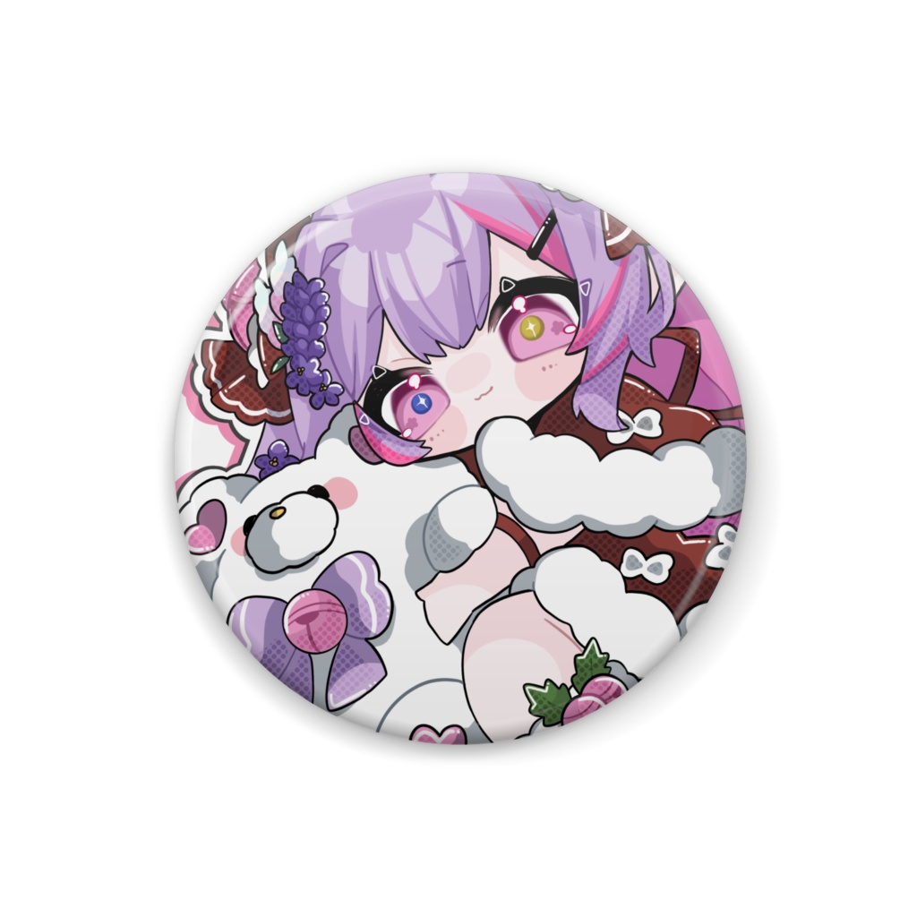 【藍咲にあ】缶バッジ