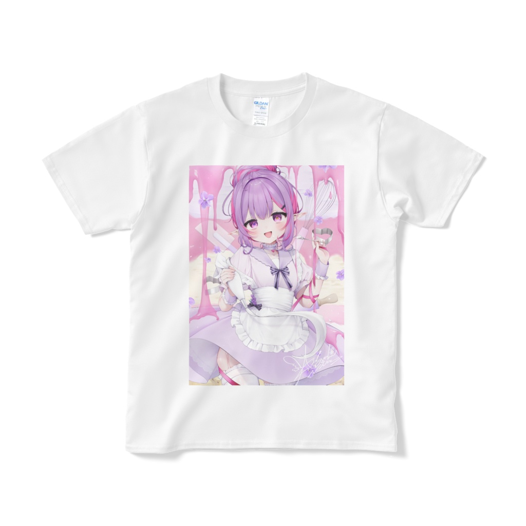 【藍咲にあ】Tシャツ 表面・裏面