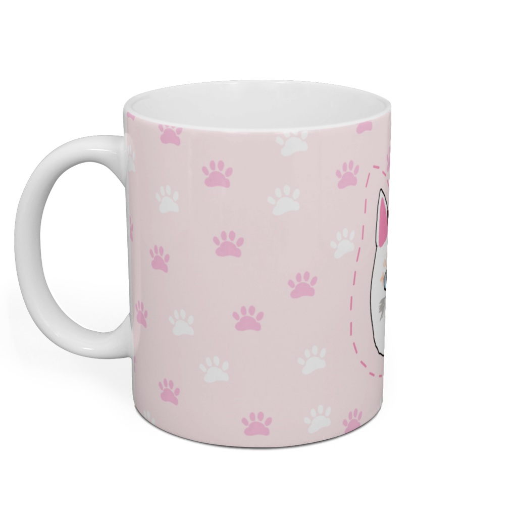 猫丸 マグカップ/桜ピンク