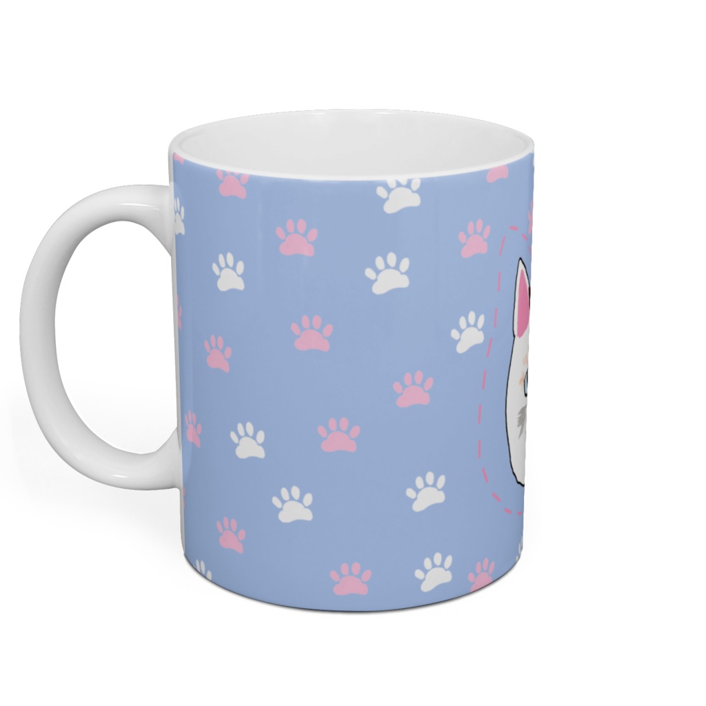 猫丸 マグカップ/ラベンダー