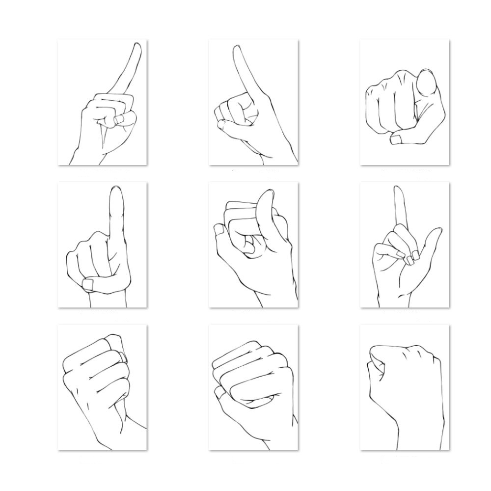 ✨もう手に迷わない!描くのが難しいアングルを網羅した「手」の作画資料・ポーズセット【漫画・イラスト用】背景透過PNG&ClipStudio用データ【無料サンプル有】:7