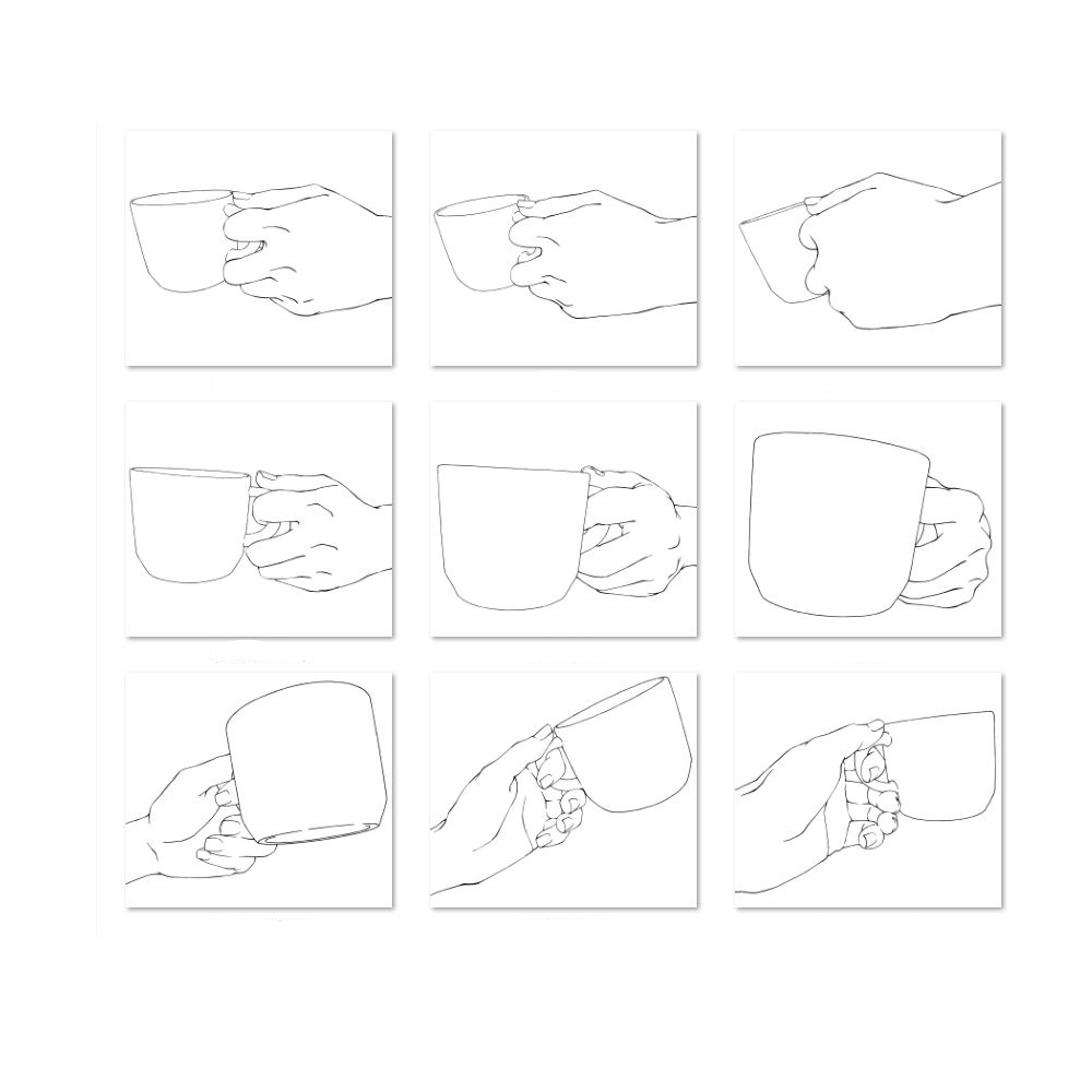 ☕コップを持つ手ポーズ集:カフェ・休息・食事シーンの描写に【漫画・イラスト用】背景透過PNG&ClipStudio用データ【無料サンプル有】:19