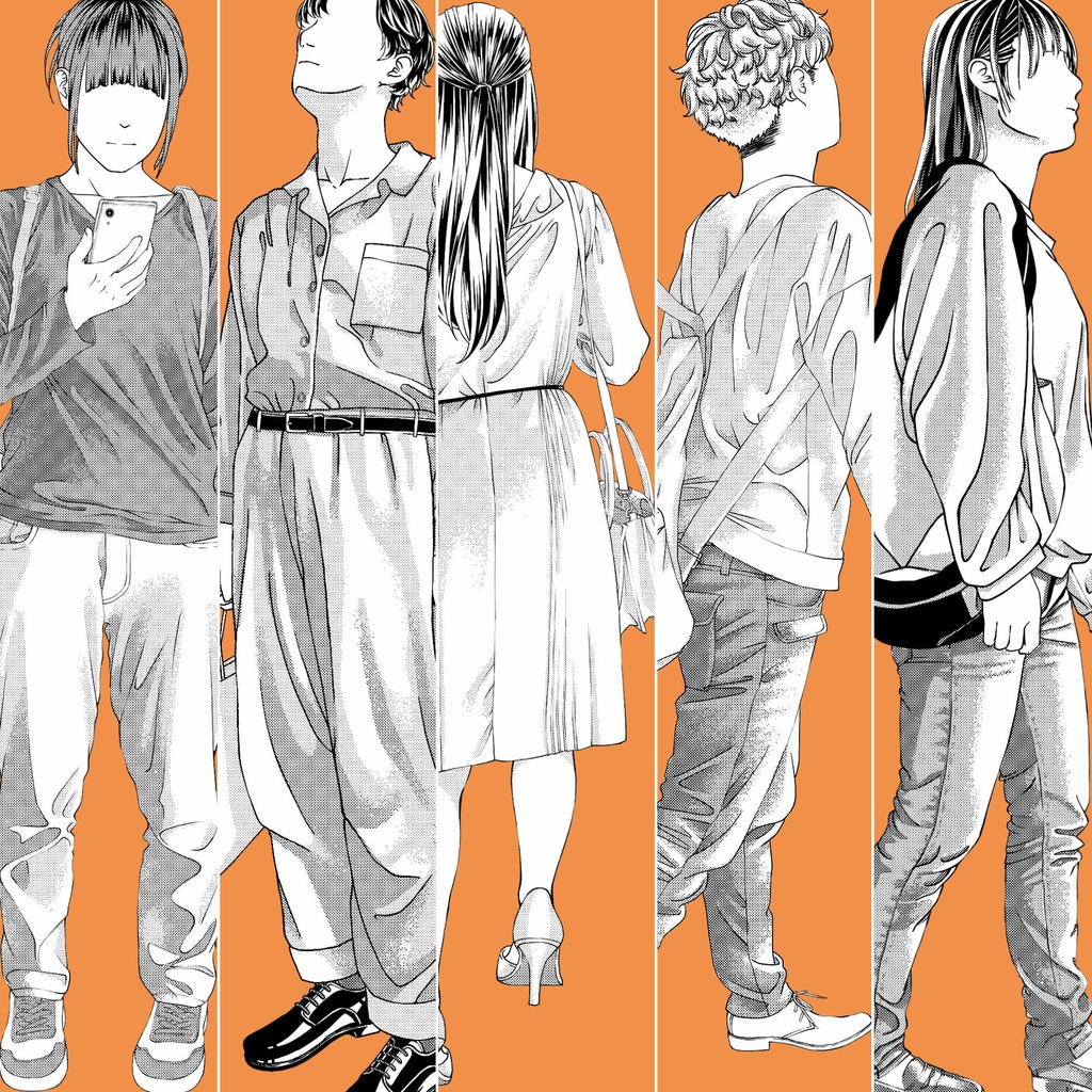 23.細部まで描き込まれているモブ【イラスト・漫画用素材】