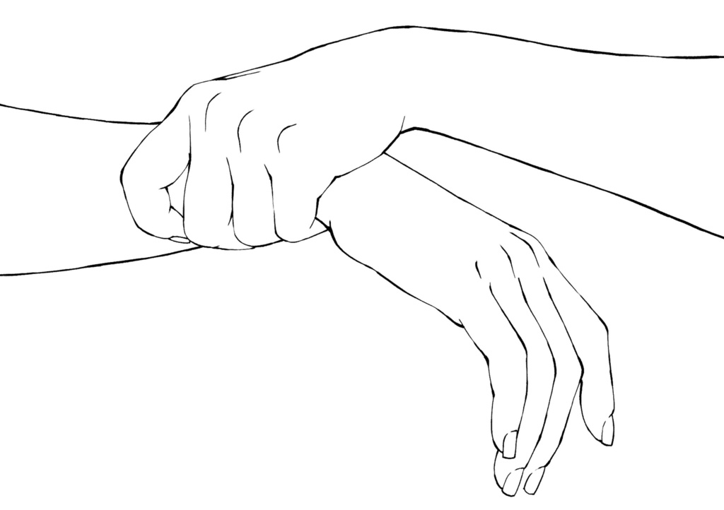 腕・手首を掴む手ポーズ集:引き止める・連れ出す・拘束の描写に【漫画・イラスト用】背景透過PNG&ClipStudio用データ【無料サンプル有】:27