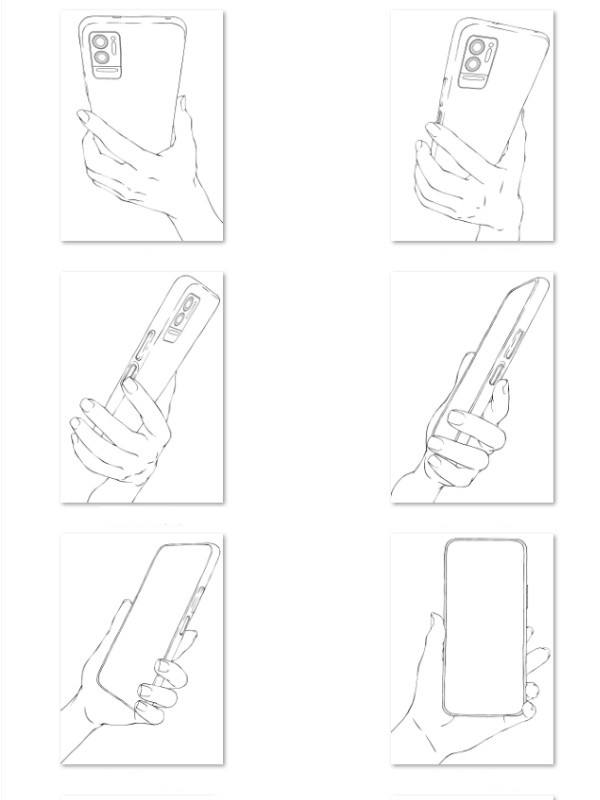 スマホを持つ手ポーズ集:片手操作・通話・自撮り・日常の仕草に【漫画・イラスト用】背景透過PNG&ClipStudio用データ【無料サンプル有】:41