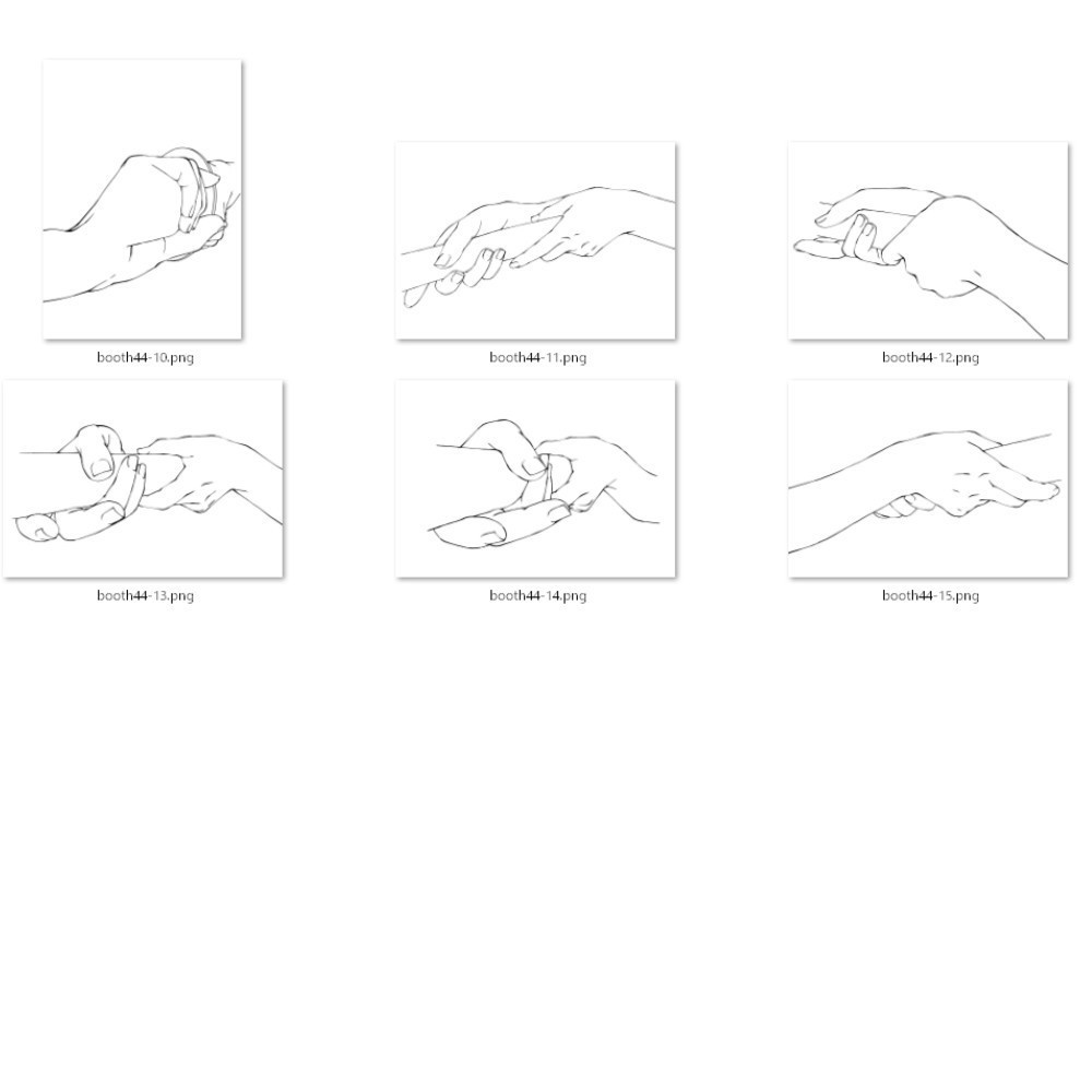 44.様々なアングルからの刀を抜く手・刀を握る手【イラスト・漫画用素材】無料サンプルあります