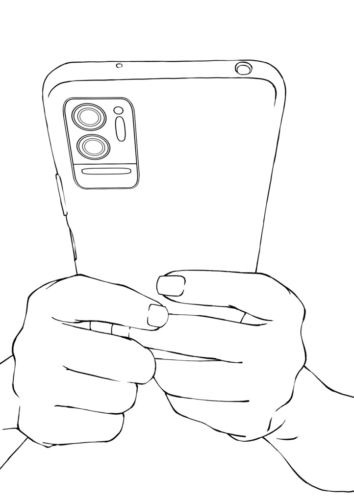 📝☕両手でスマホを持つ手:ゲーム・動画視聴・SNSのシーンに【漫画・イラスト用】背景透過PNG&ClipStudio用データ【無料サンプル有】:46