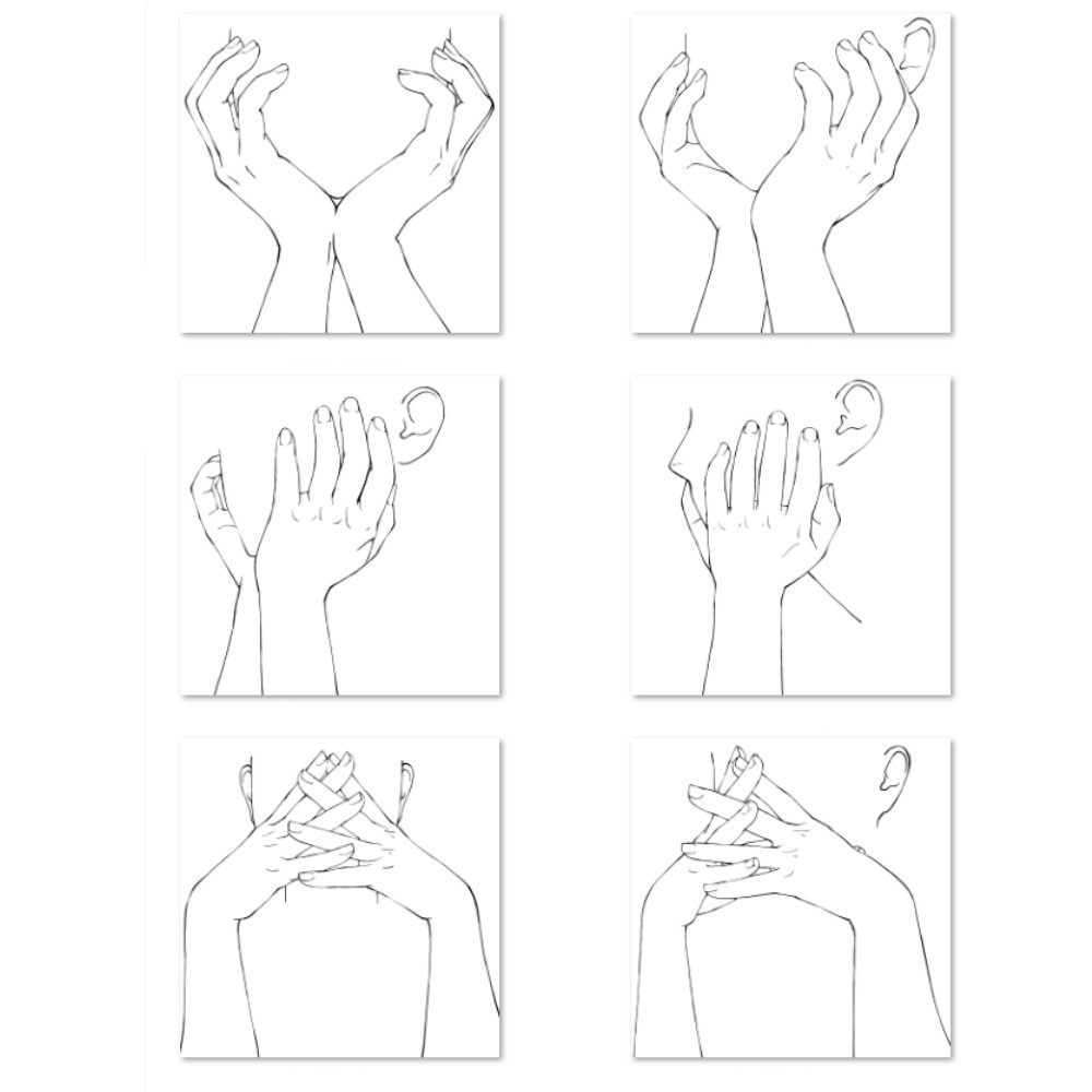 表情を彩る「顔と手」ポーズ集:指先の仕草でキャラの個性を描く【漫画・イラスト用】背景透過PNG&ClipStudio用データ【無料サンプル有】:55