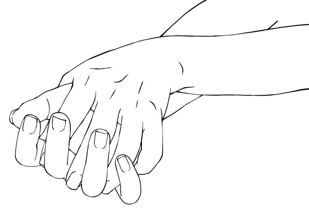 ❤️手を重ねるポーズ 素材集|様々なアングル収録【漫画・イラスト用】背景透過PNG&ClipStudio用データ【無料サンプル有】:73