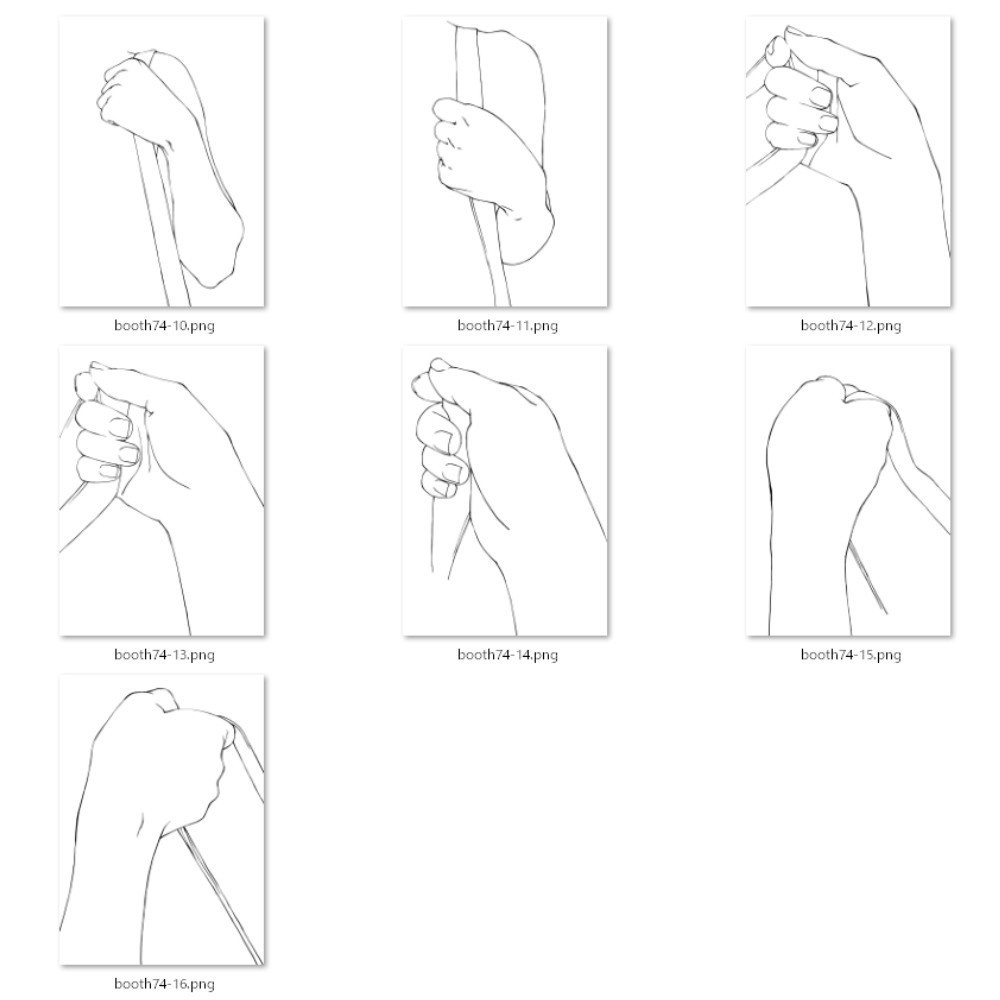 74.リュックを背負うモーション+リュックと手【イラスト・漫画用素材】無料サンプルございます