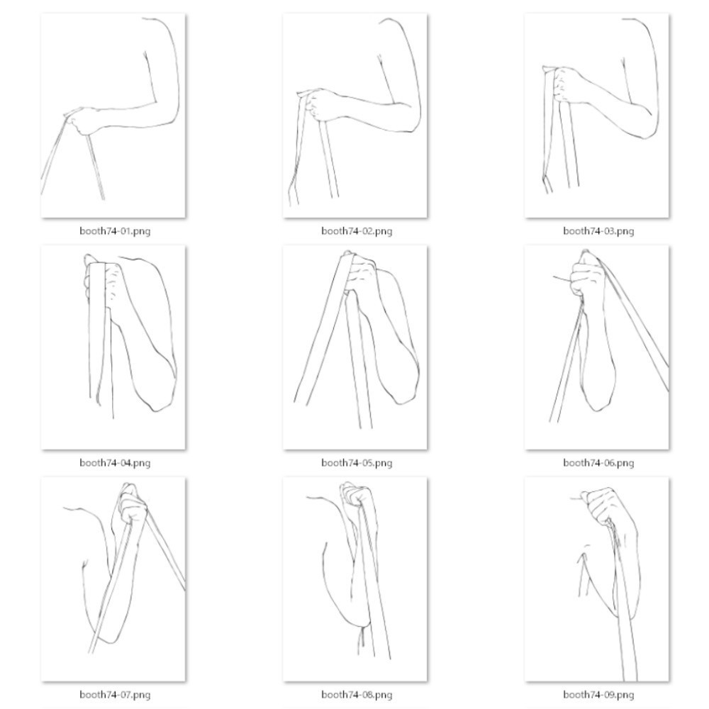 74.リュックを背負うモーション+リュックと手【イラスト・漫画用素材】無料サンプルございます