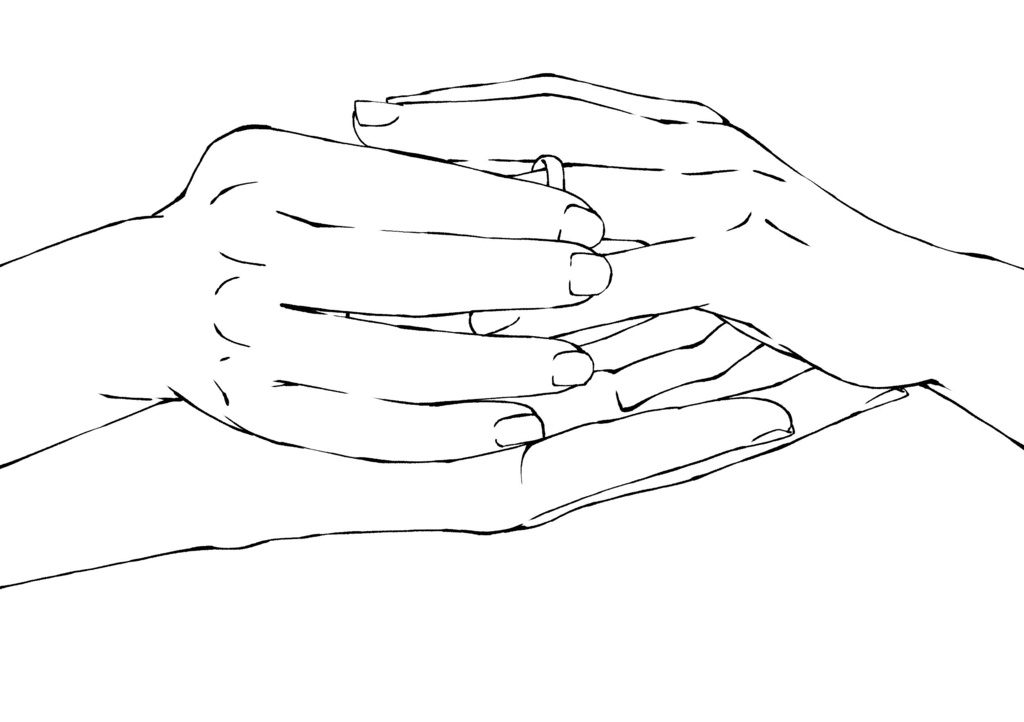 ❤️指輪をはめる/はめてもらう手 素材集|様々なアングル収録:プロポーズや結婚式の作画に【漫画・イラスト用】背景透過PNG&ClipStudio用データ【無料サンプル有】:80