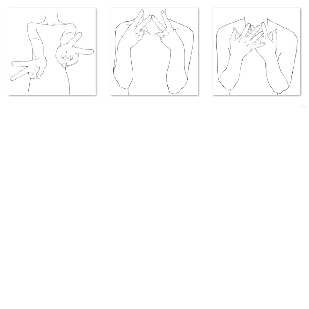 ✨上半身ポーズ素材集|構図作り・アタリ用【漫画・イラスト用】背景透過PNG&ClipStudio用データ【無料サンプル有】:88