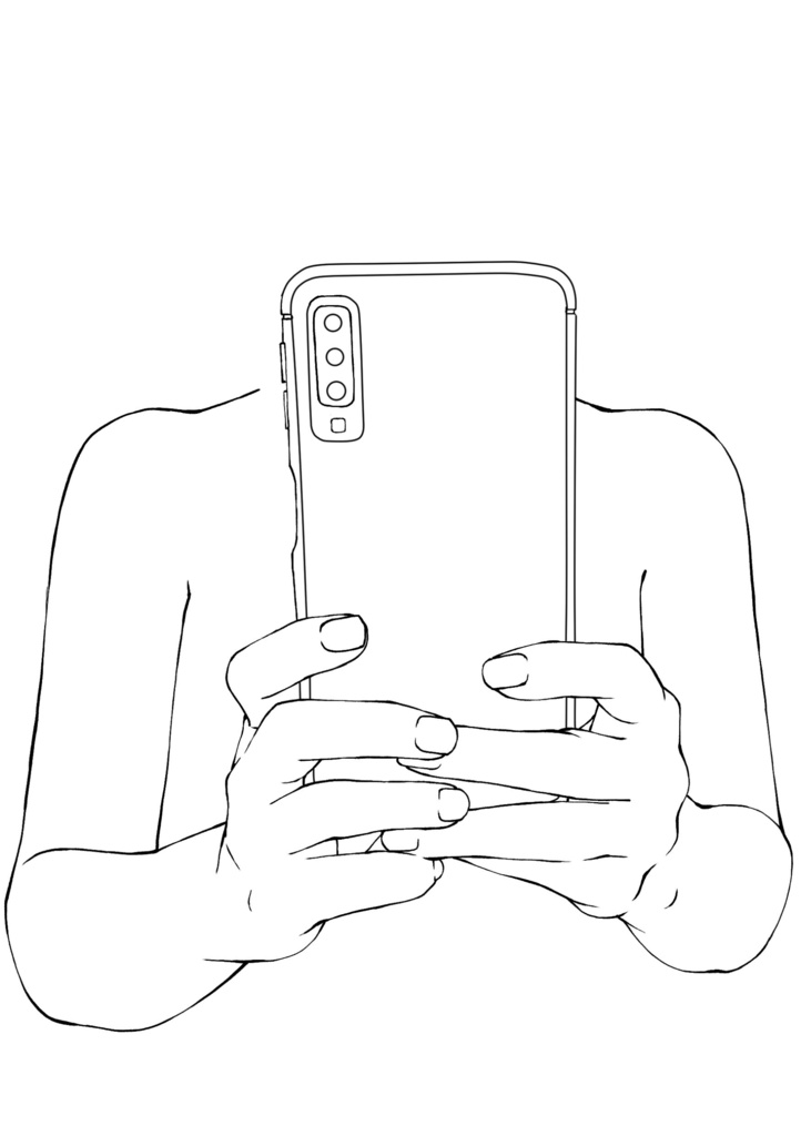 📝スマートフォン使用シーン素材集|撮影・通話・視聴【漫画・イラスト用】背景透過PNG&ClipStudio用データ【無料サンプル有】:90
