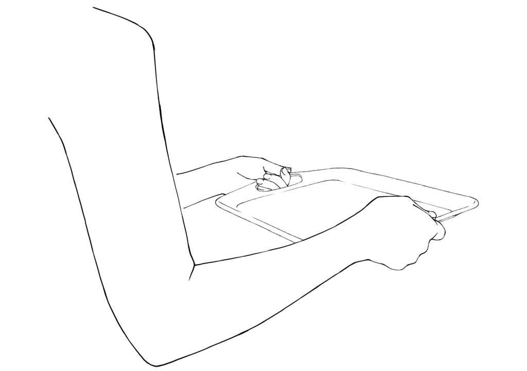 ☕【トレス素材】トレーを持つ手 角度別セット:カフェ・給仕シーンに(多角収録)【漫画・イラスト用】背景透過PNG&ClipStudio用データ【無料サンプル有】:113
