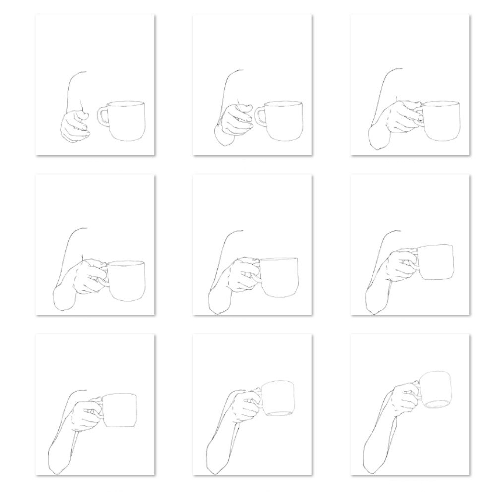 ☕【トレス素材】飲み物を飲む動作 モーション集(マグカップ)【アニメ・漫画・イラスト用】背景透過PNG&ClipStudio用データ【無料サンプル有】:116