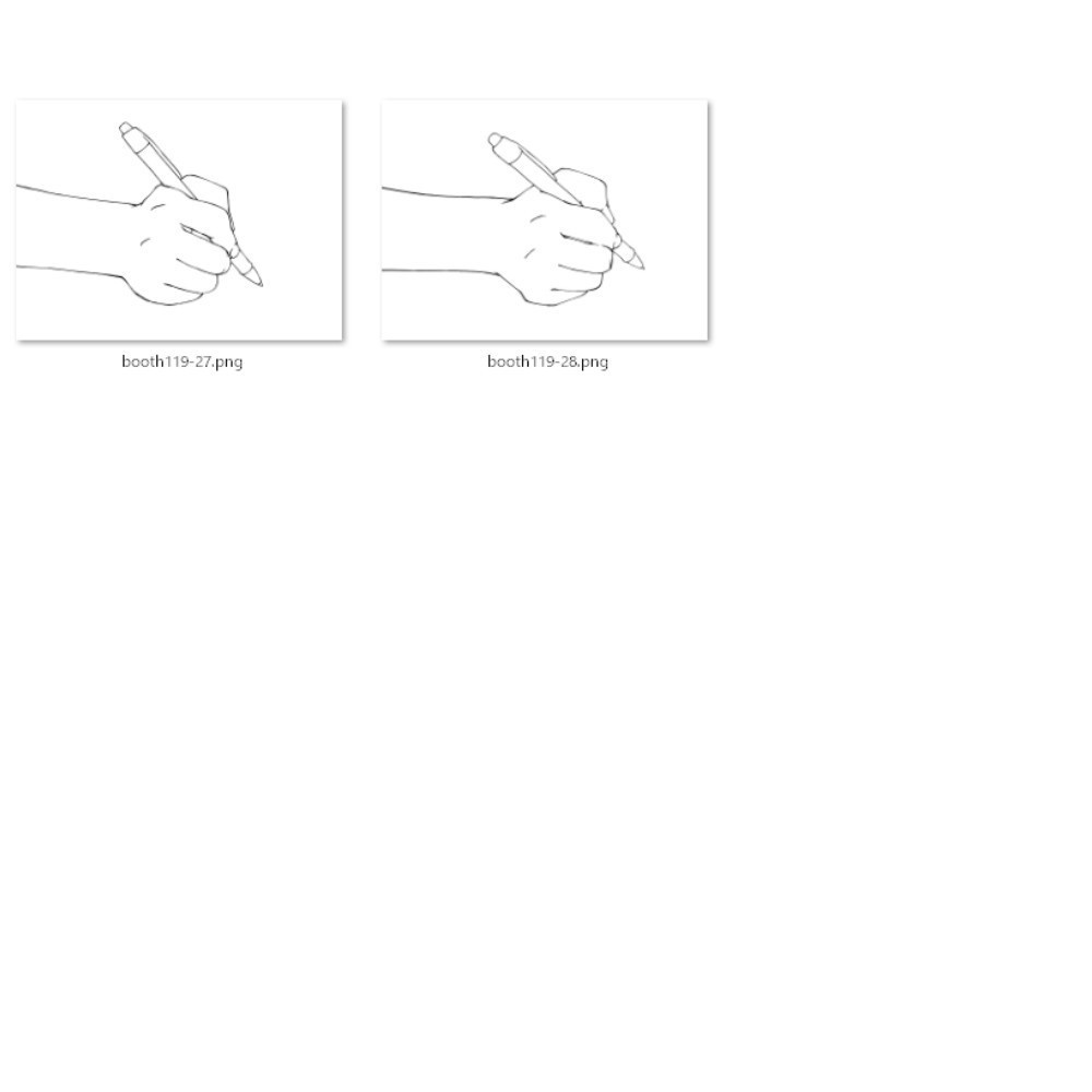 119.文字を書くモーション【漫画・イラスト・アニメーション素材】無料サンプルございます