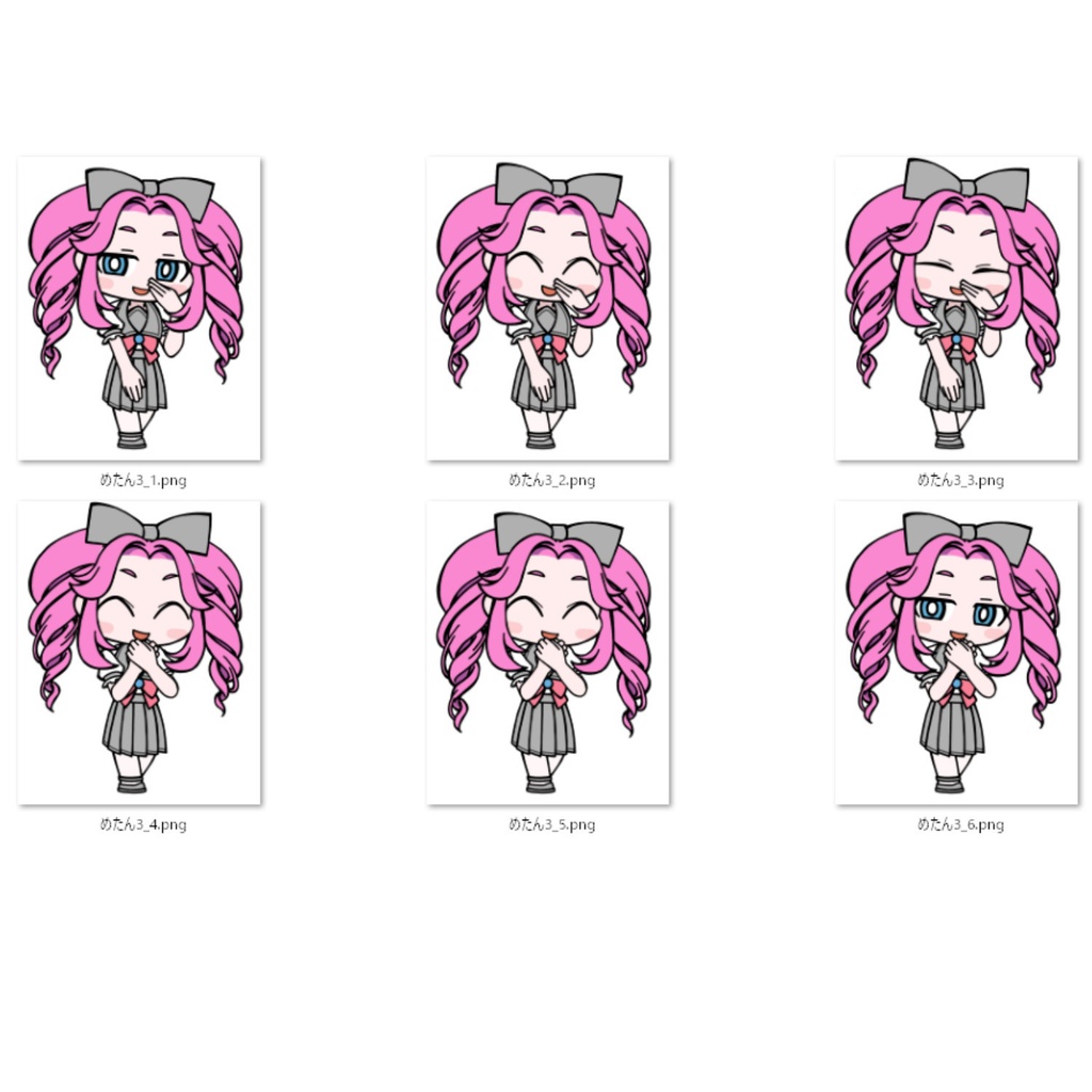 【無料・フリー素材】四国めたん素材セット【3】うれしい・笑顔(背景透過png&動くアニメGIF)