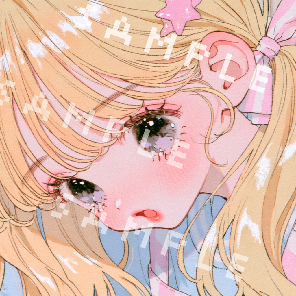 【1点モノ】可愛いSNSアイコン｜ガールズイラスト