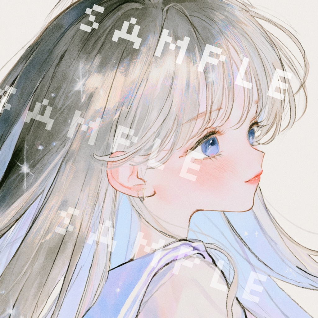 【1点モノ】可愛いSNSアイコン｜ガールズイラスト