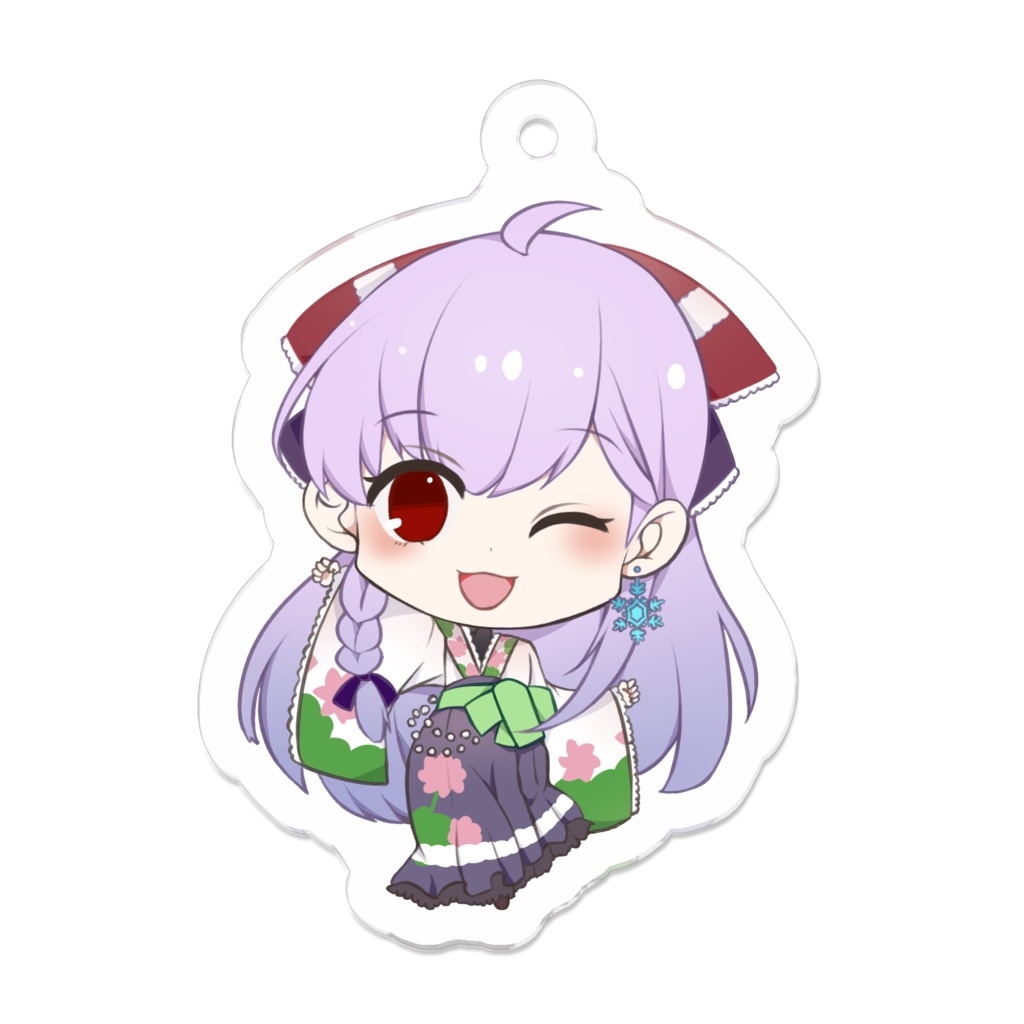 蓮華紫苑アクリルキーホルダー