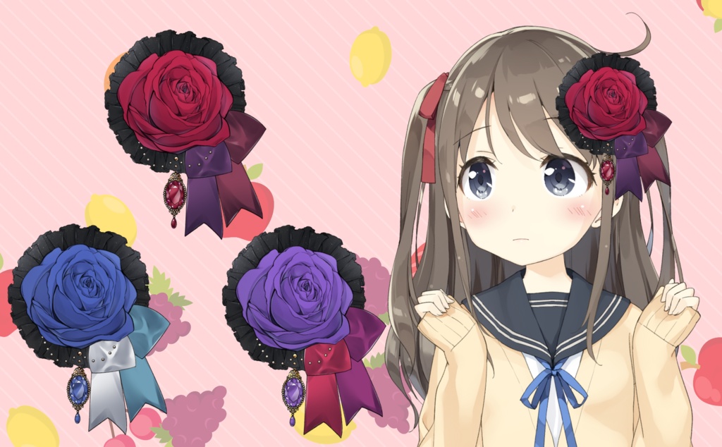 【Live2Dアイテム】髪飾り【VTS対応】