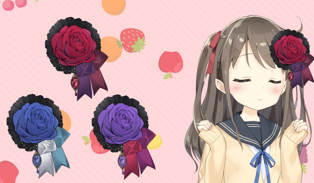 【Live2Dアイテム】髪飾り【VTS対応】