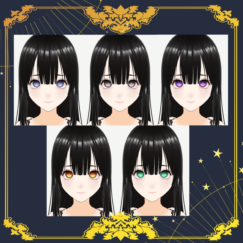 【VRoid用】ハート付きヤンデレ瞳テクスチャ【正式版】