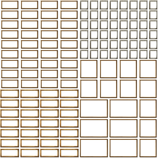 RPGツクールVXAceタイル(絵画セットA.B.枠のみ)