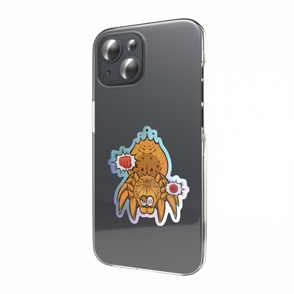 ゆる~いタランチュラステッカー<ウサンバラオレンジRCF>